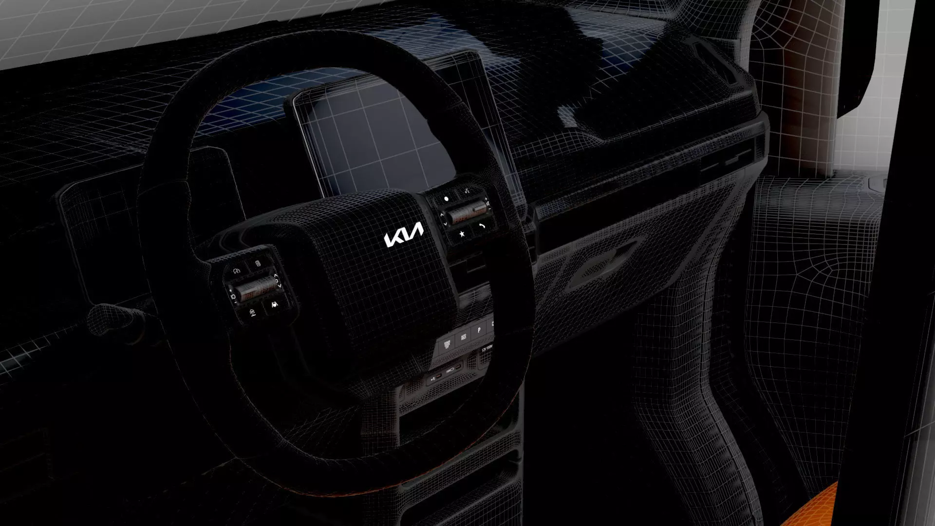 KIA PV5 Chassis OpenBed HQ Int 2026 3D model_20