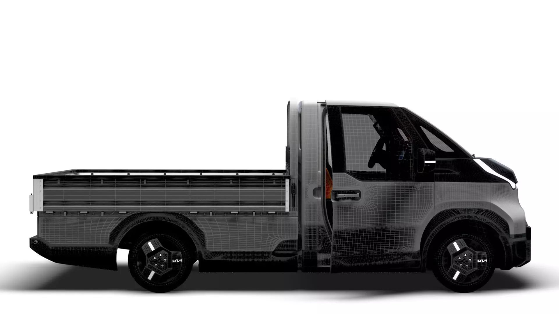 KIA PV5 Chassis OpenBed HQ Int 2026 3D model_13
