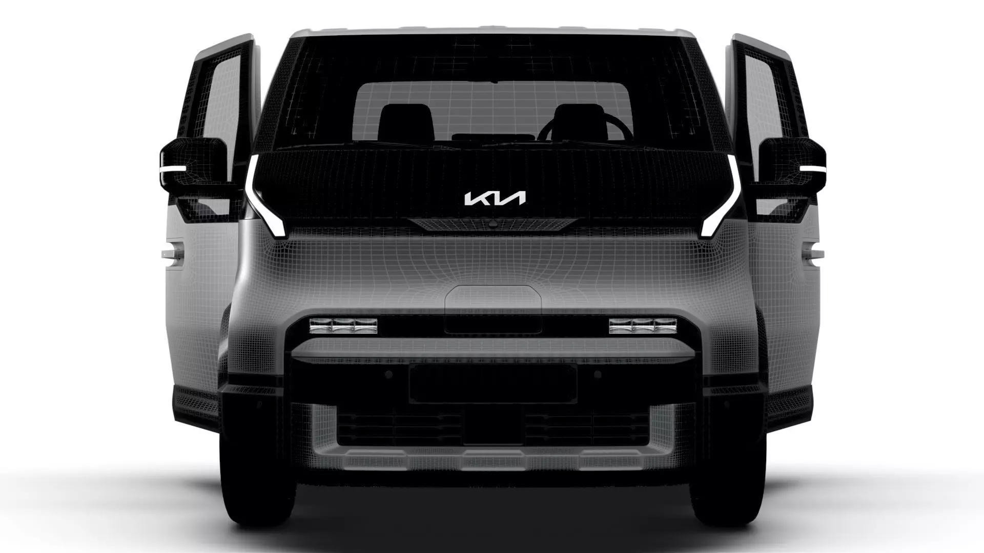 KIA PV5 Chassis OpenBed HQ Int 2026 3D model_17