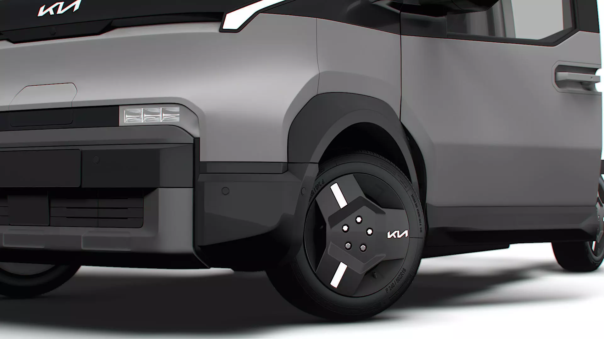 KIA PV5 Chassis OpenBed HQ Int 2026 3D model_10