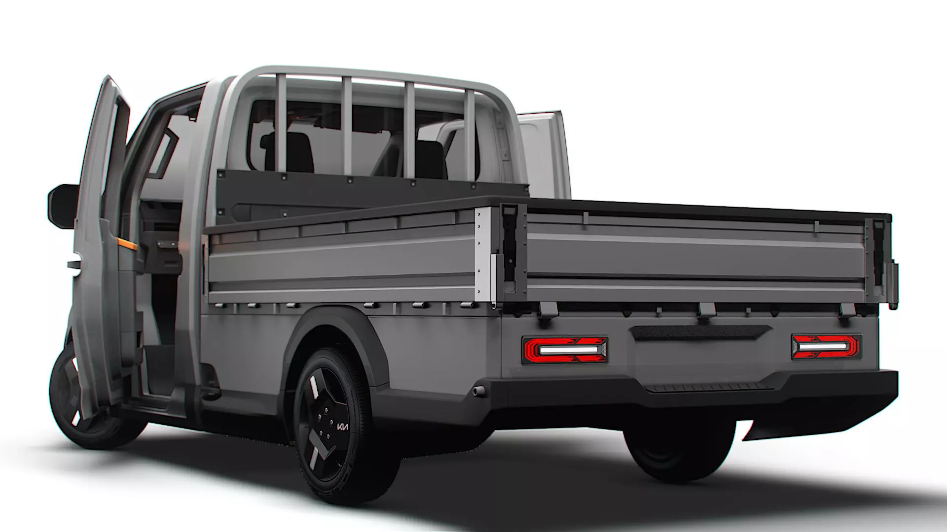 KIA PV5 Chassis OpenBed HQ Int 2026 3D model_2