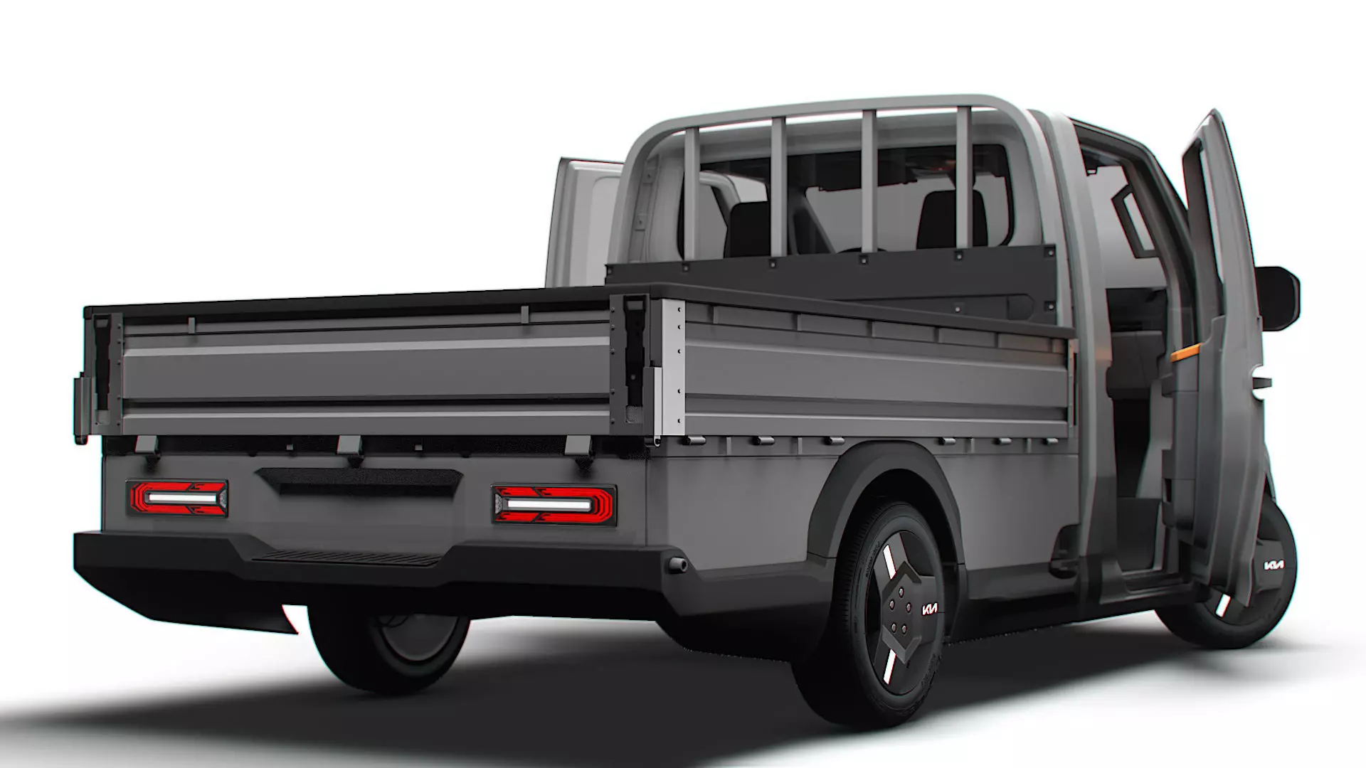 KIA PV5 Chassis OpenBed HQ Int 2026 3D model_4