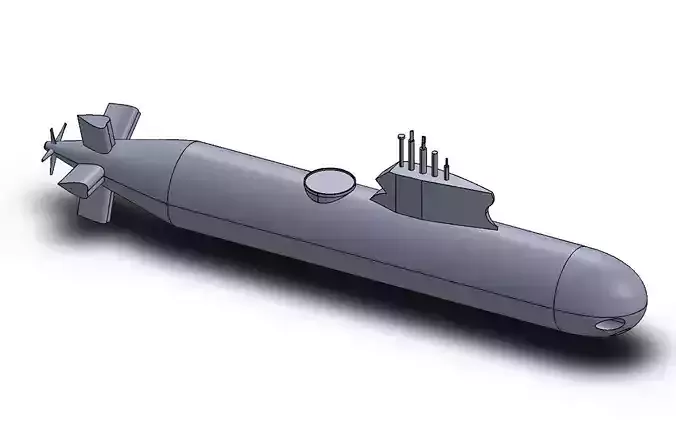 Sub-Marine CAD Model 
