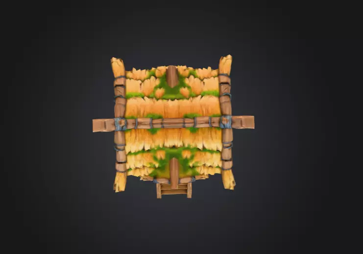 Rustic Cabin Model Low-poly 3D model_15