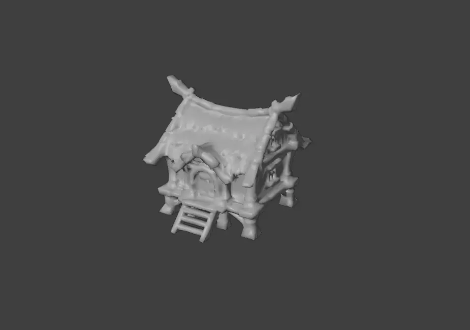 Rustic Cabin Model Low-poly 3D model_18