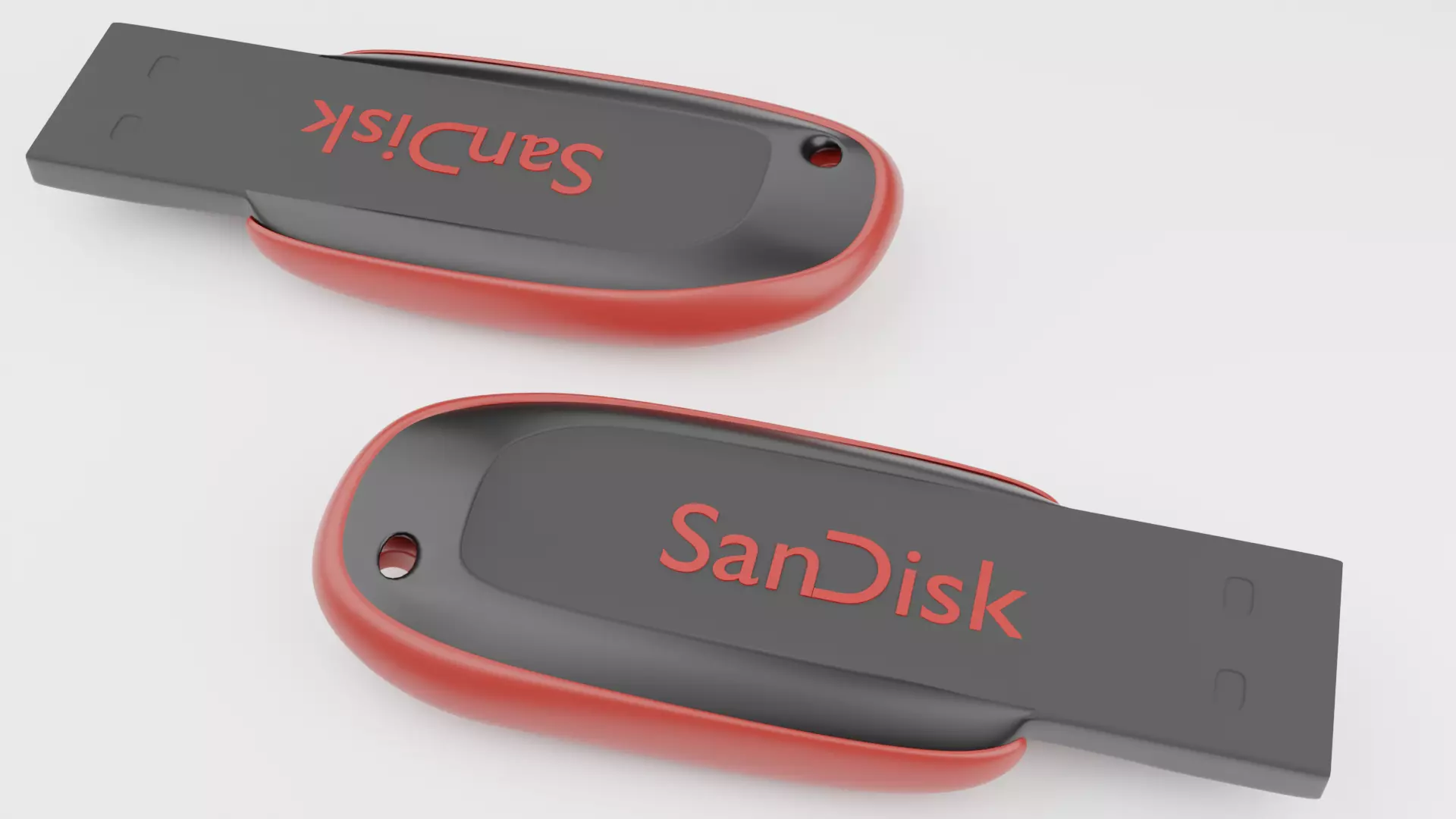 Pen-Drive 3D Model Low-poly 3D model_0