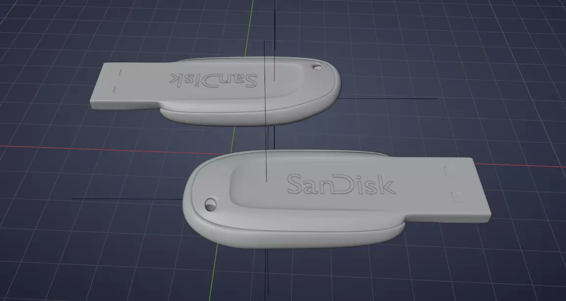 Pen-Drive 3D Model Low-poly 3D model_4