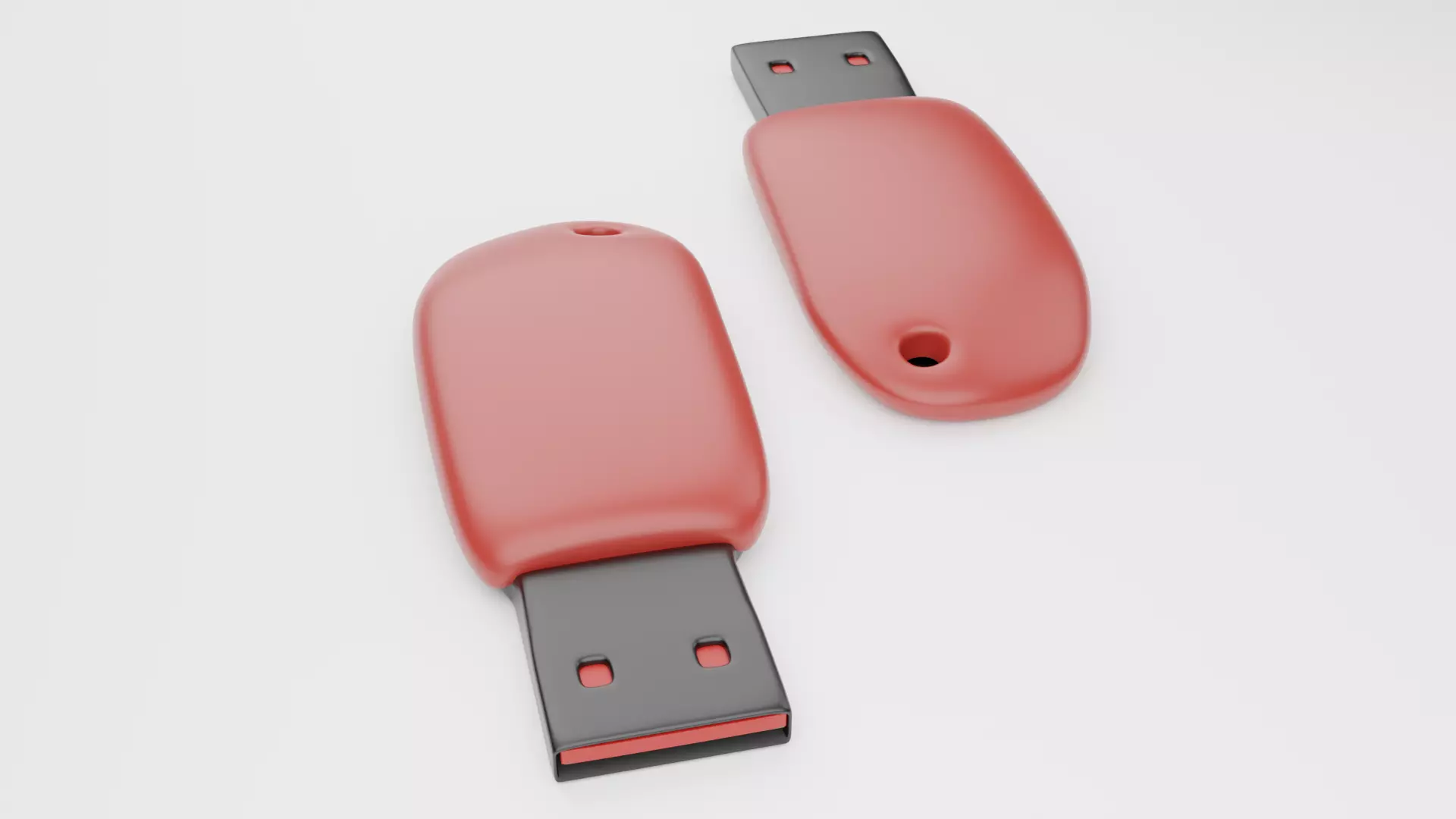 Pen-Drive 3D Model Low-poly 3D model_3