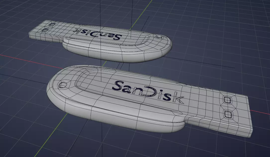 Pen-Drive 3D Model Low-poly 3D model_7