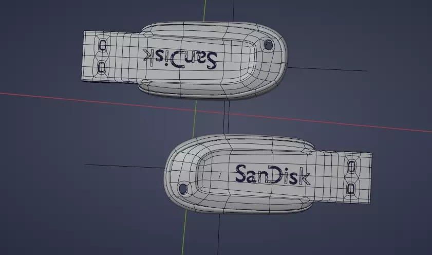 Pen-Drive 3D Model Low-poly 3D model_11