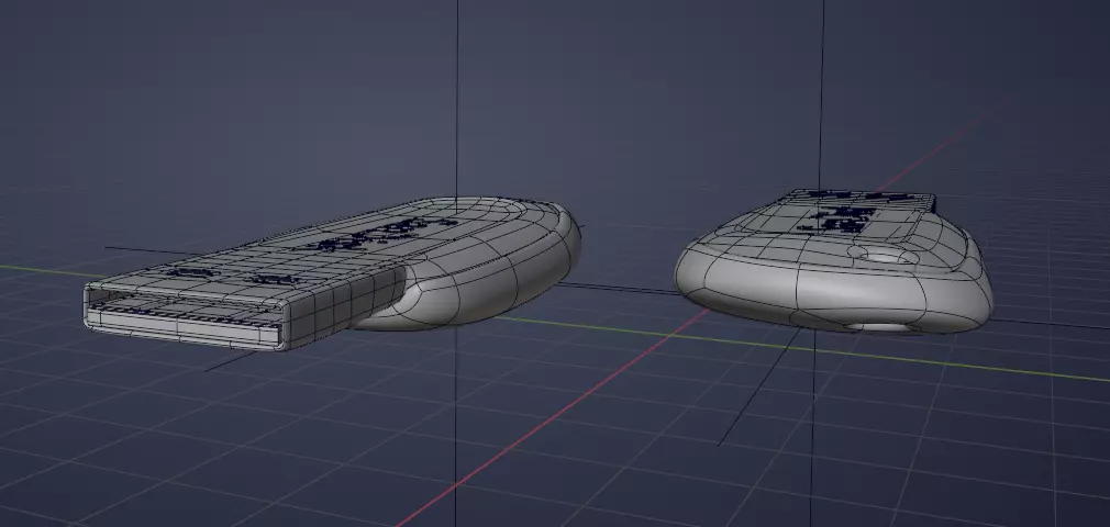 Pen-Drive 3D Model Low-poly 3D model_8