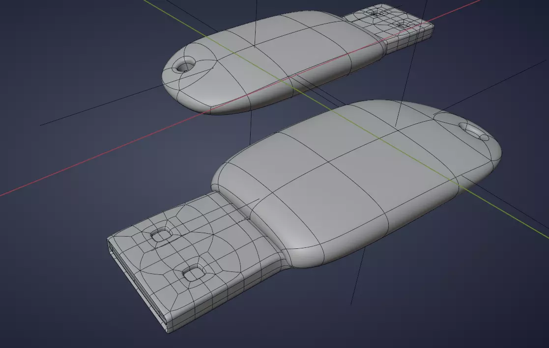Pen-Drive 3D Model Low-poly 3D model_10