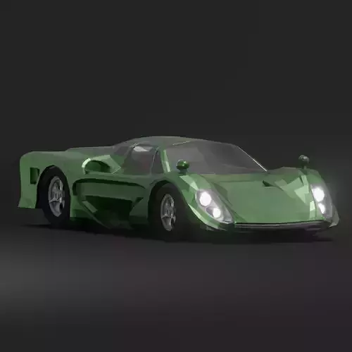 LMP Race Car LowPoly