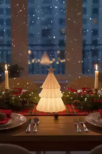 Christmas Tree STL Candle Holder 3D Printable File