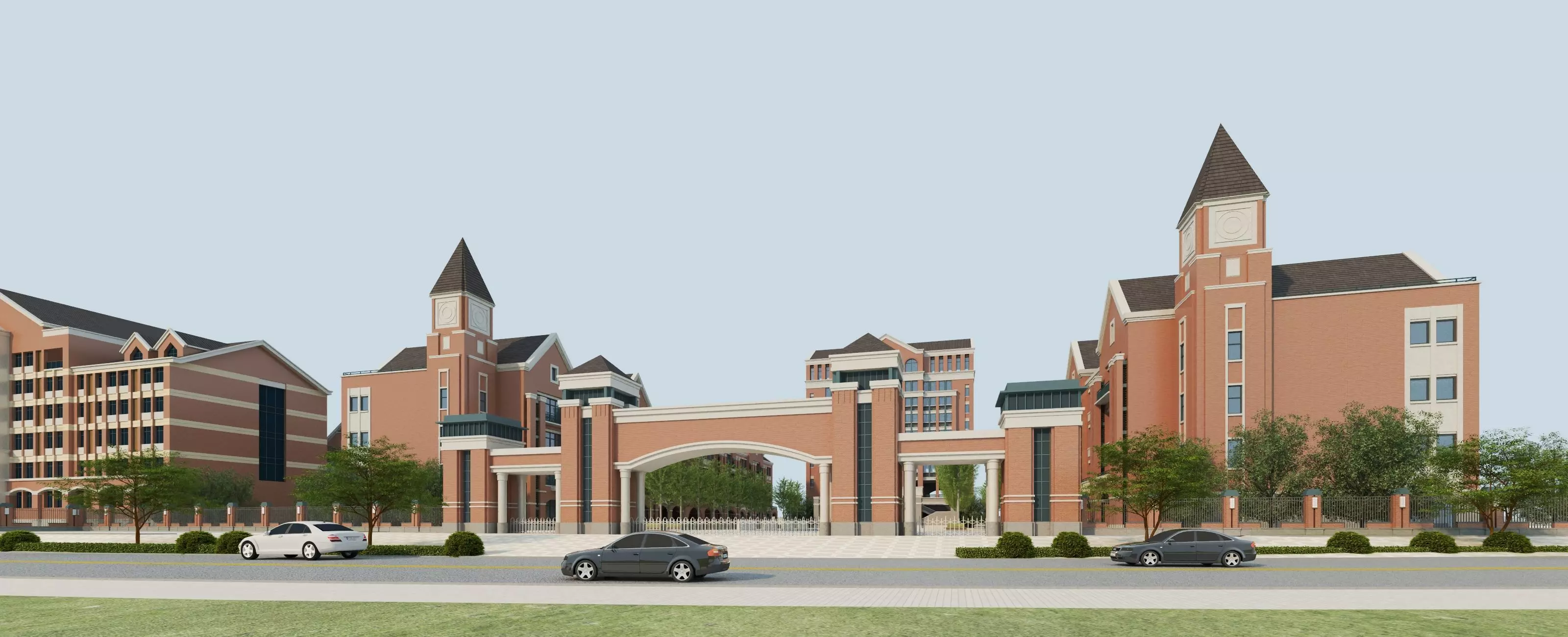 School Building 05 Low-poly 3D model