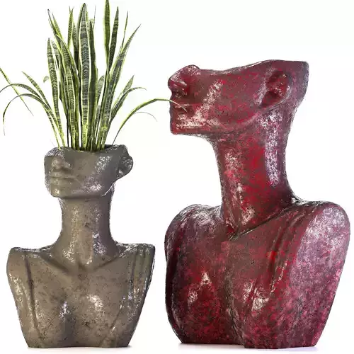 The Woman Sculpture Pot Planter