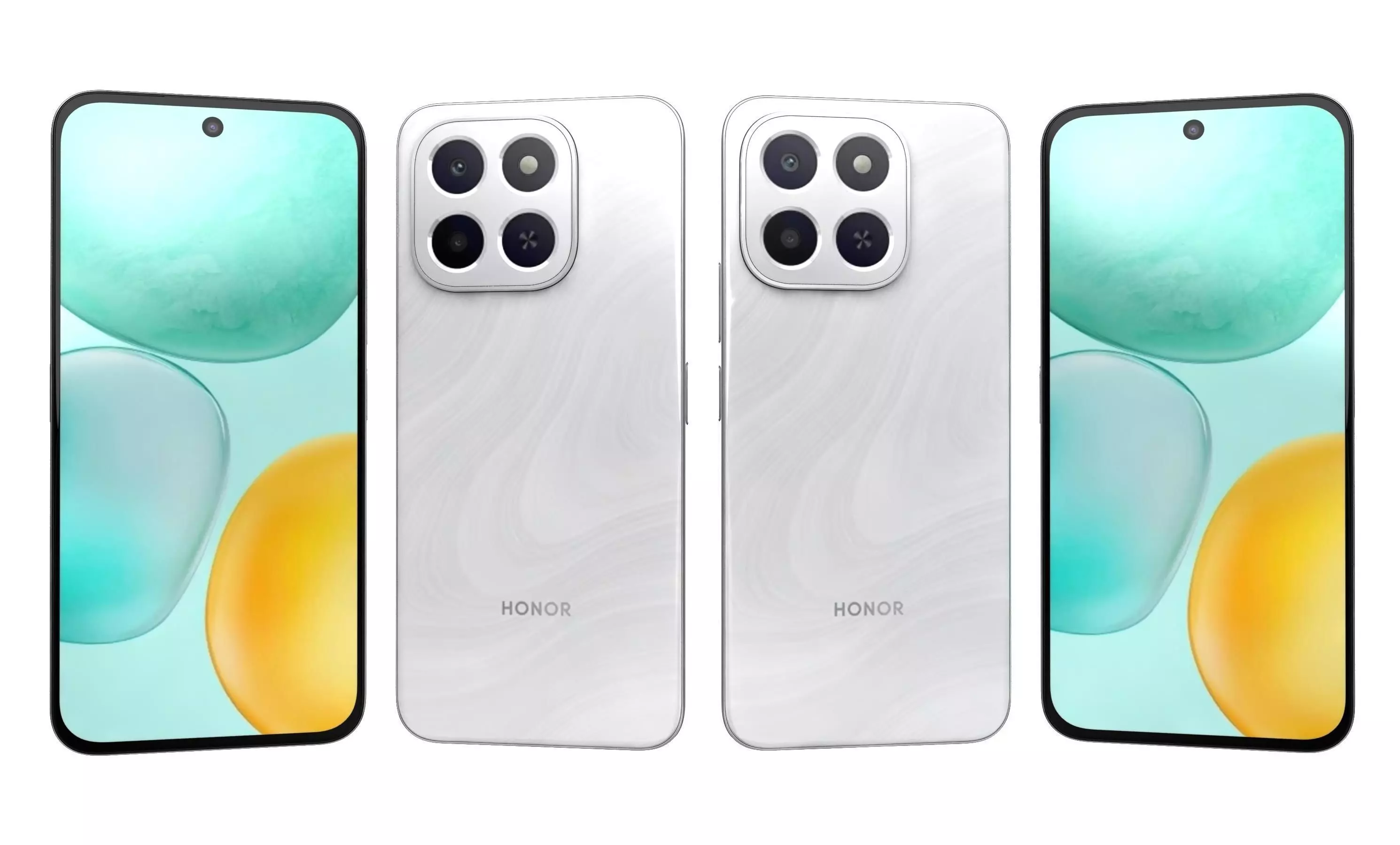 Honor X6c All Colors High Poly 3D model_5