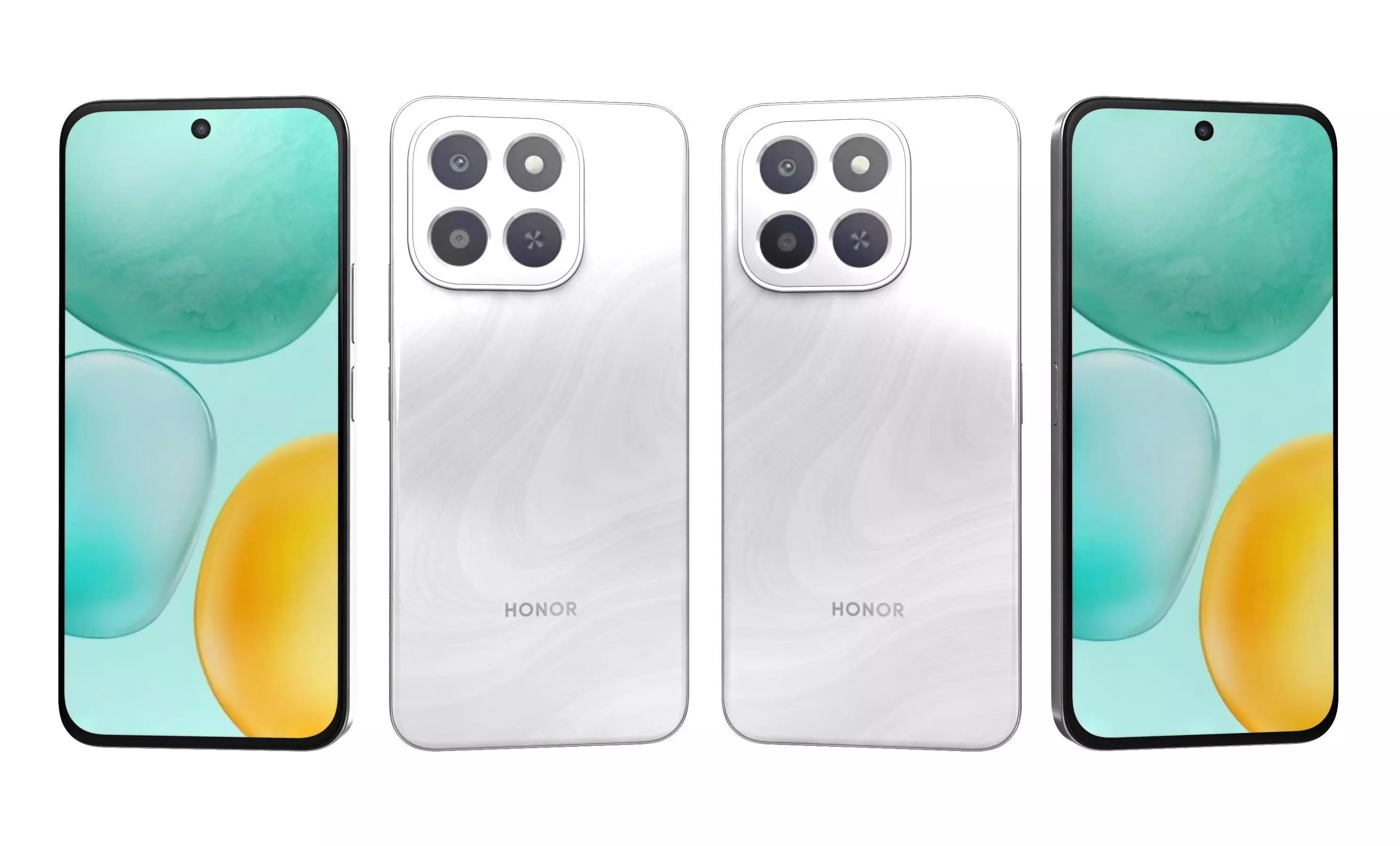 Honor X6c All Colors High Poly 3D model_7