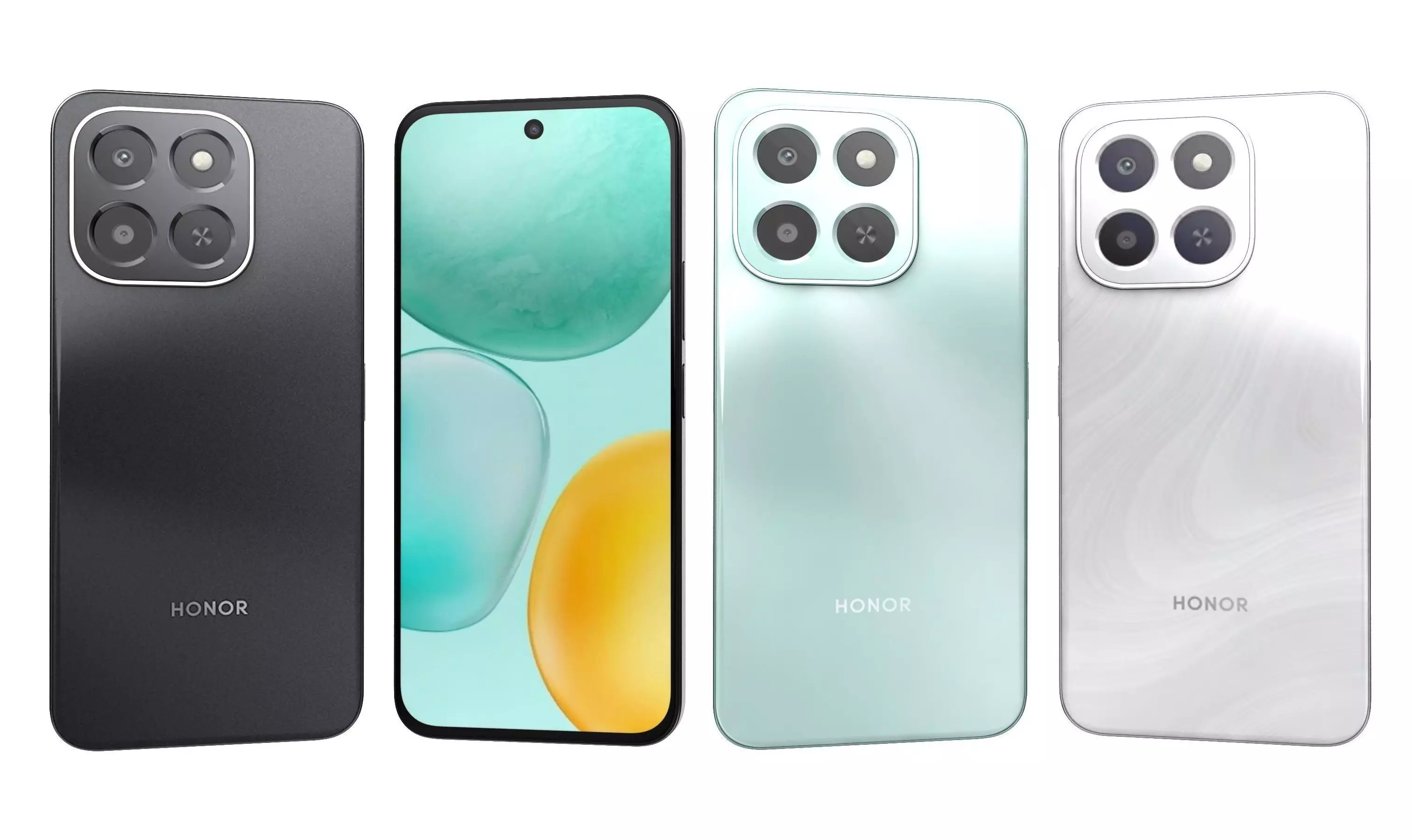 Honor X6c All Colors High Poly 3D model_0