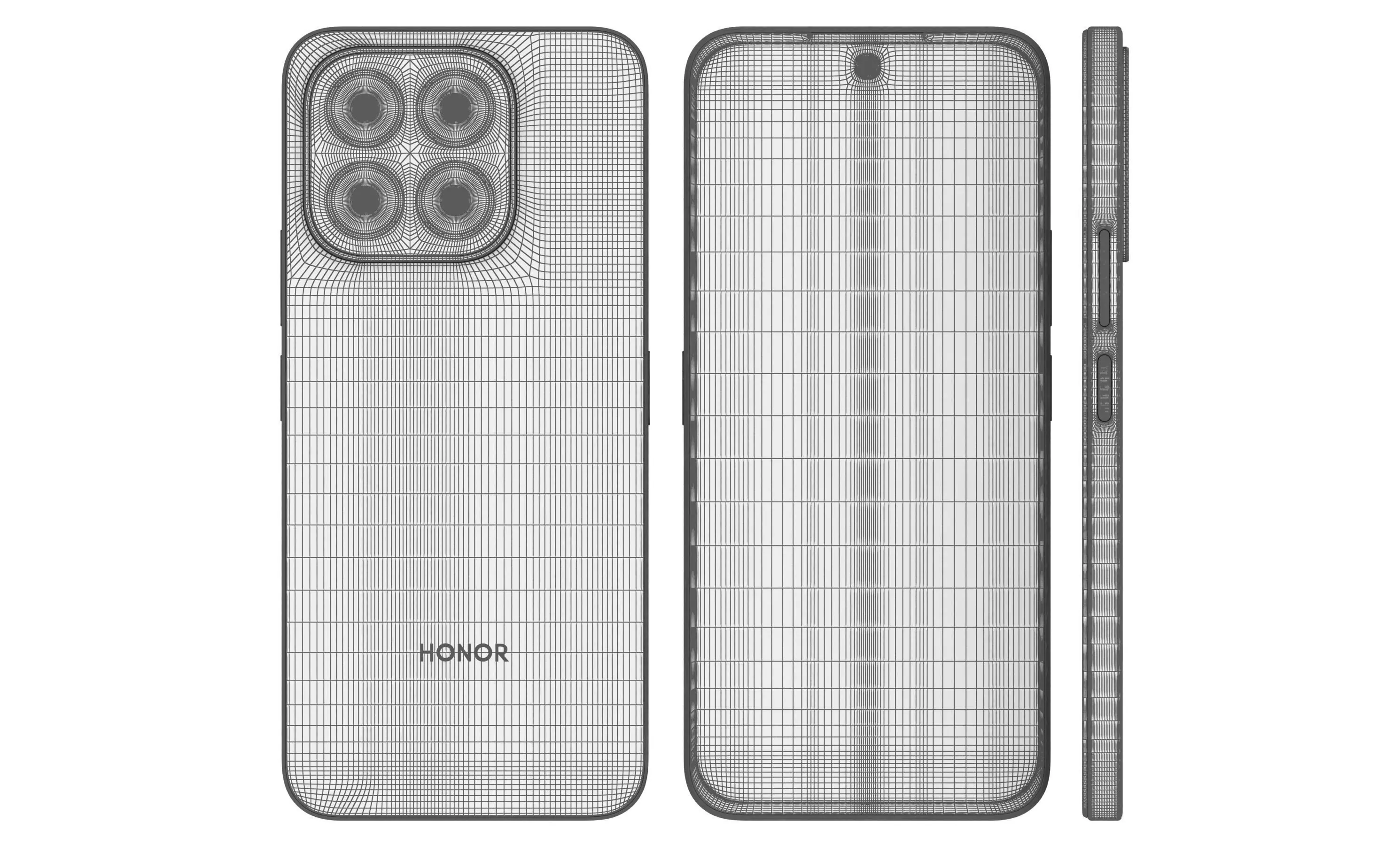 Honor X6c All Colors High Poly 3D model_10