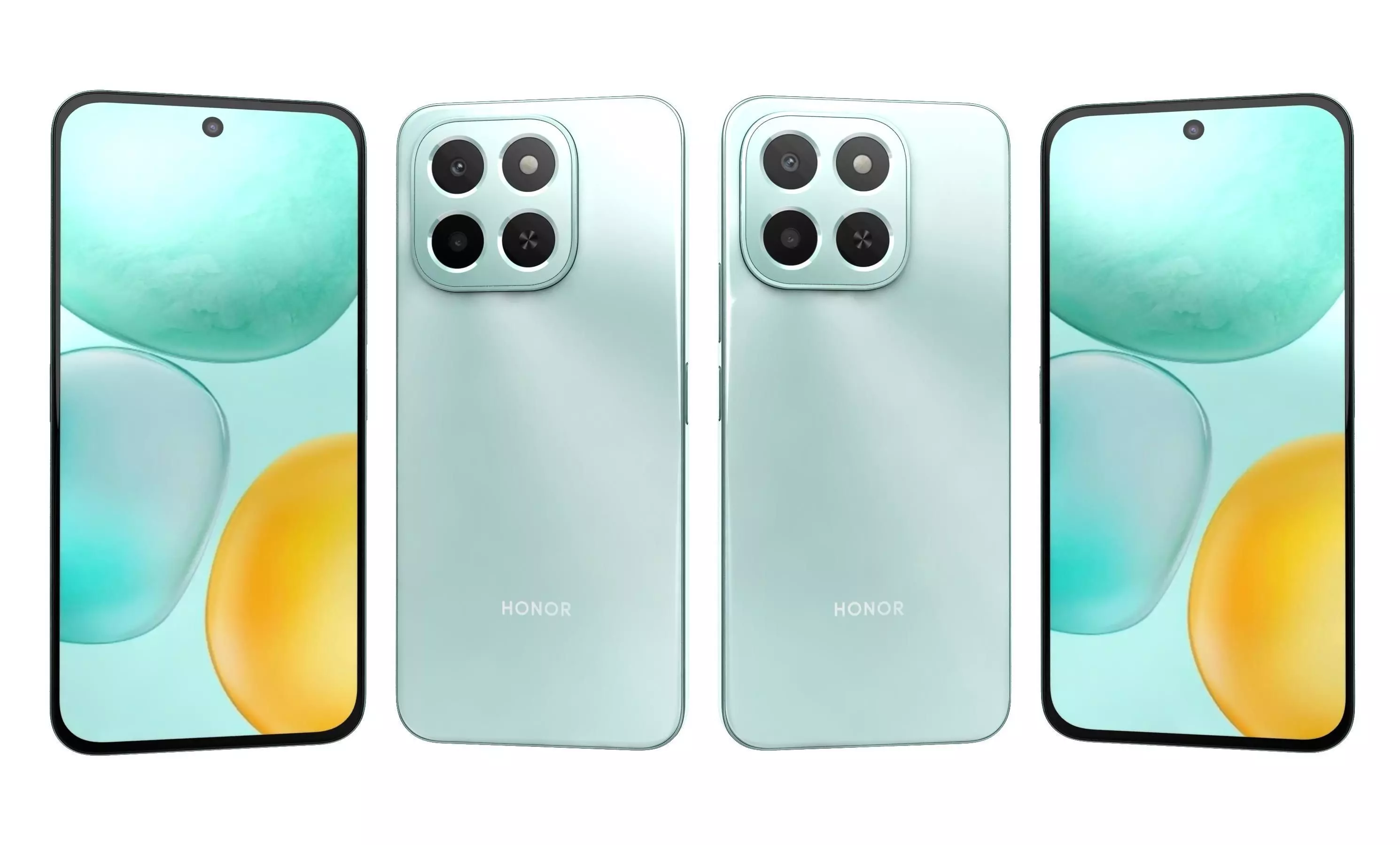 Honor X6c All Colors High Poly 3D model_31