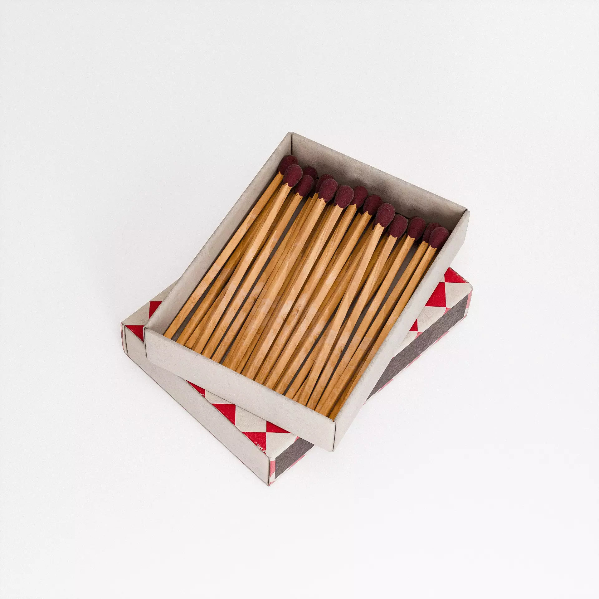 Matches Set Low-poly 3D model_2