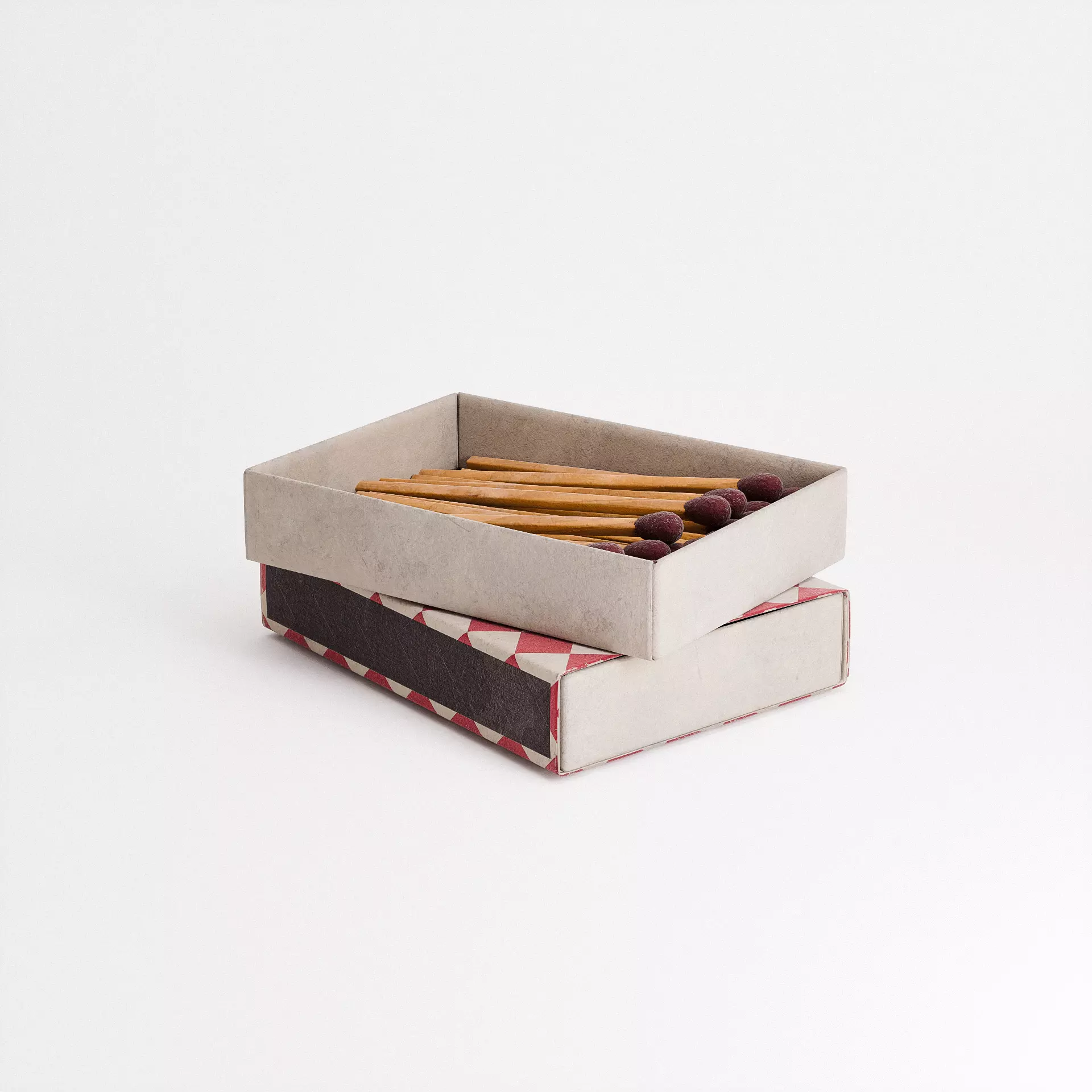 Matches Set Low-poly 3D model_0