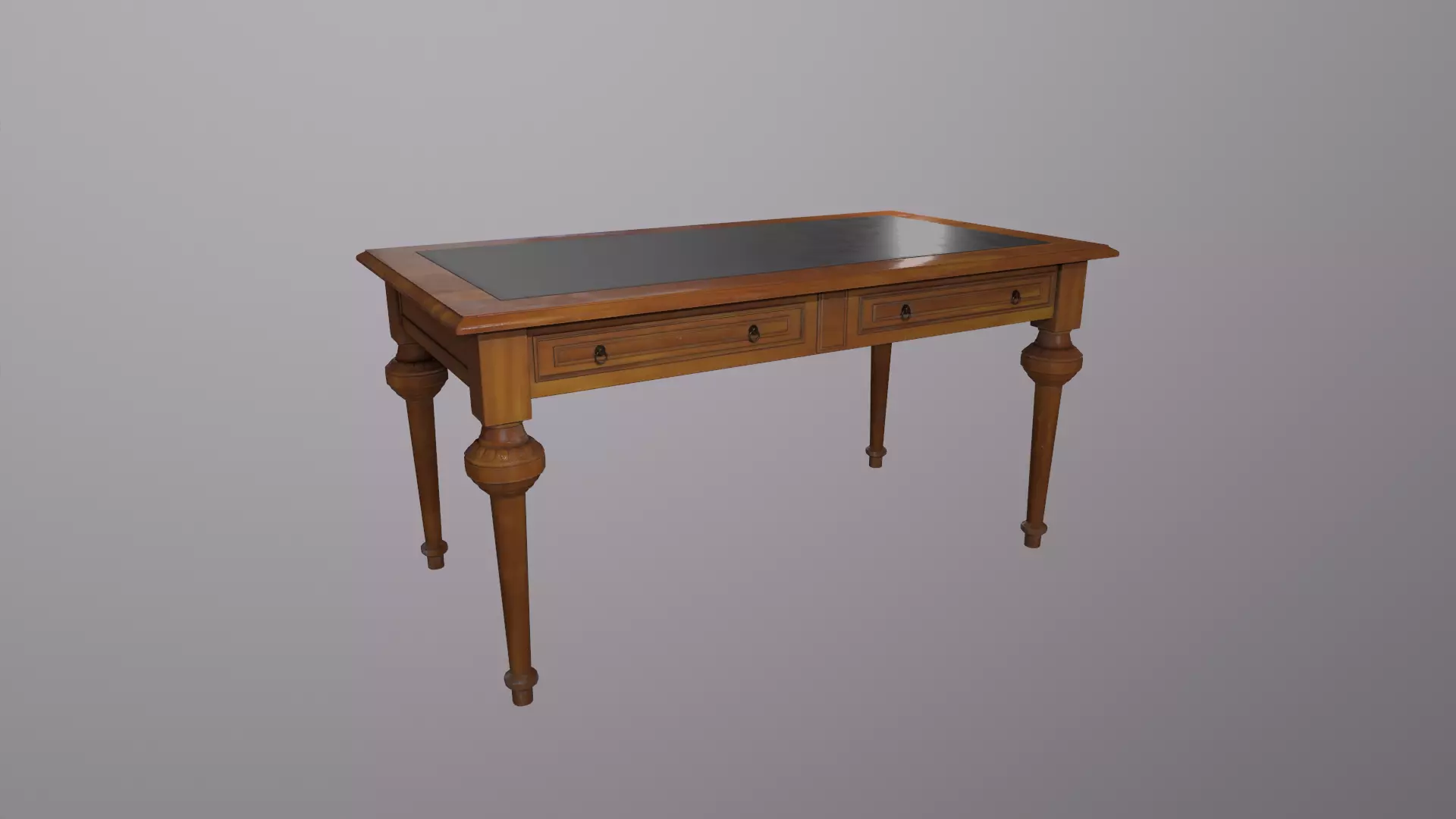 Antique Table Low-poly 3D model_0