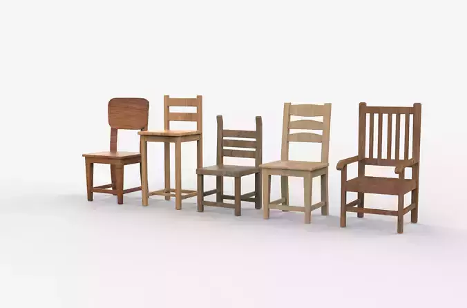 Wood chairs pack 