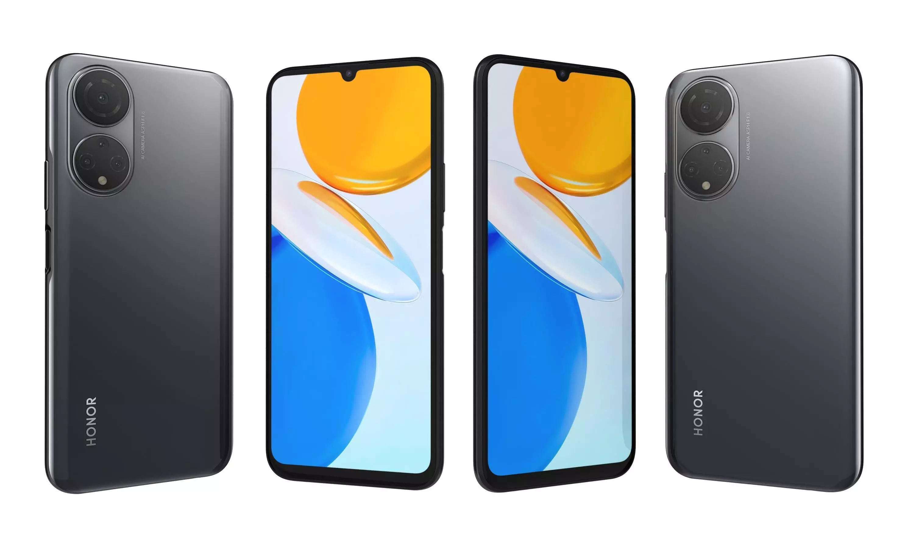 Honor X7 All Colors High Poly 3D model_14