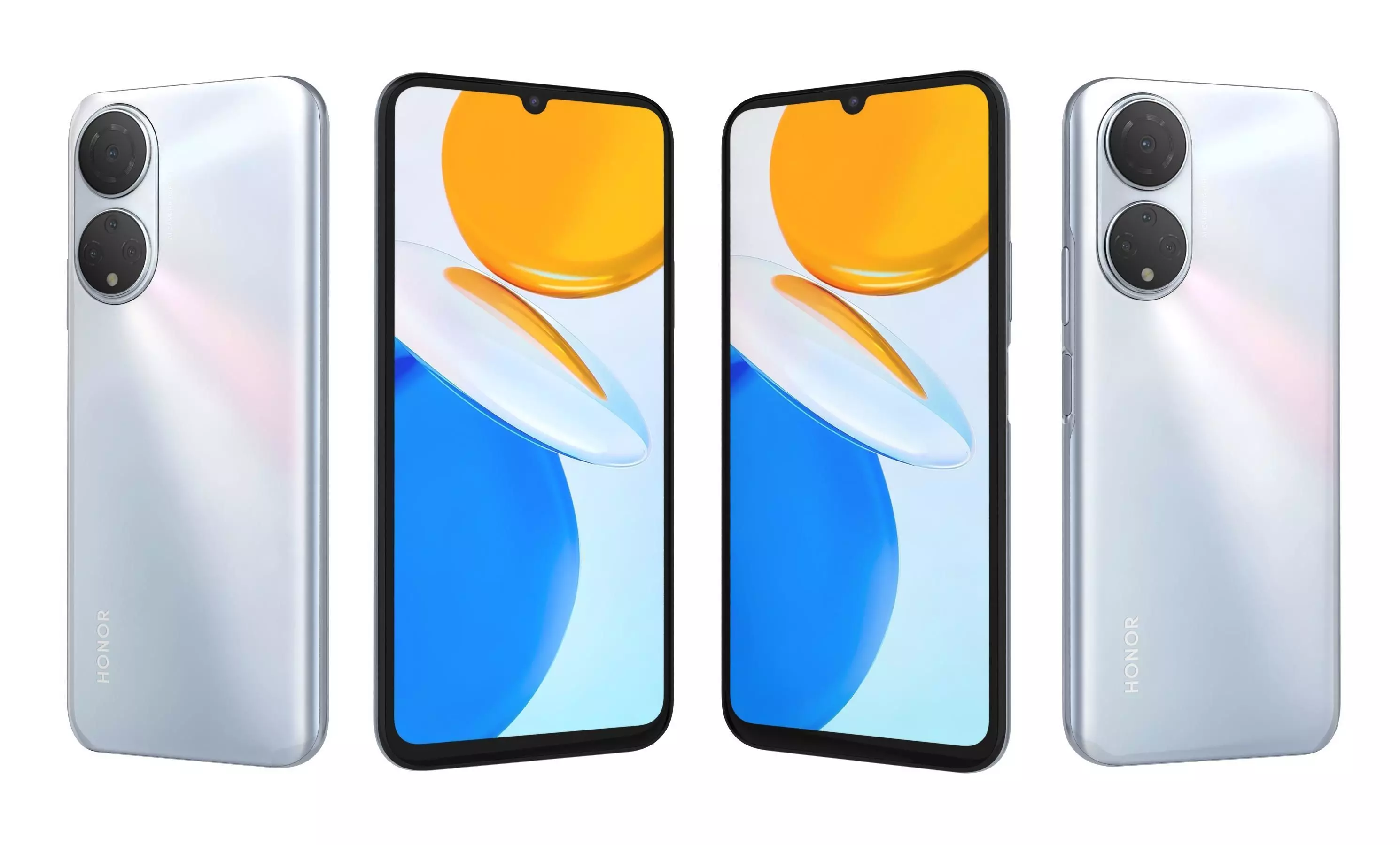 Honor X7 All Colors High Poly 3D model_9