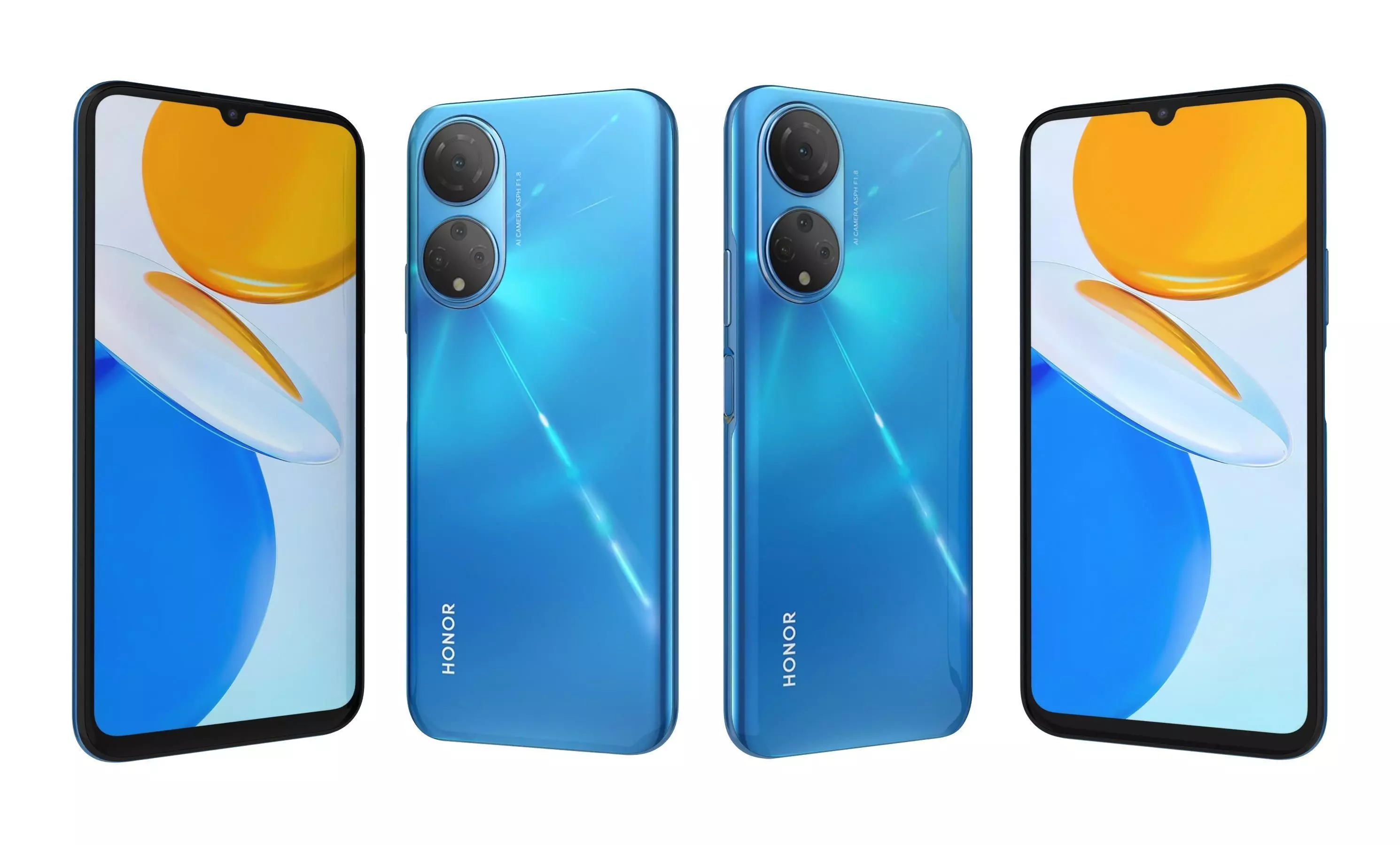 Honor X7 All Colors High Poly 3D model_22