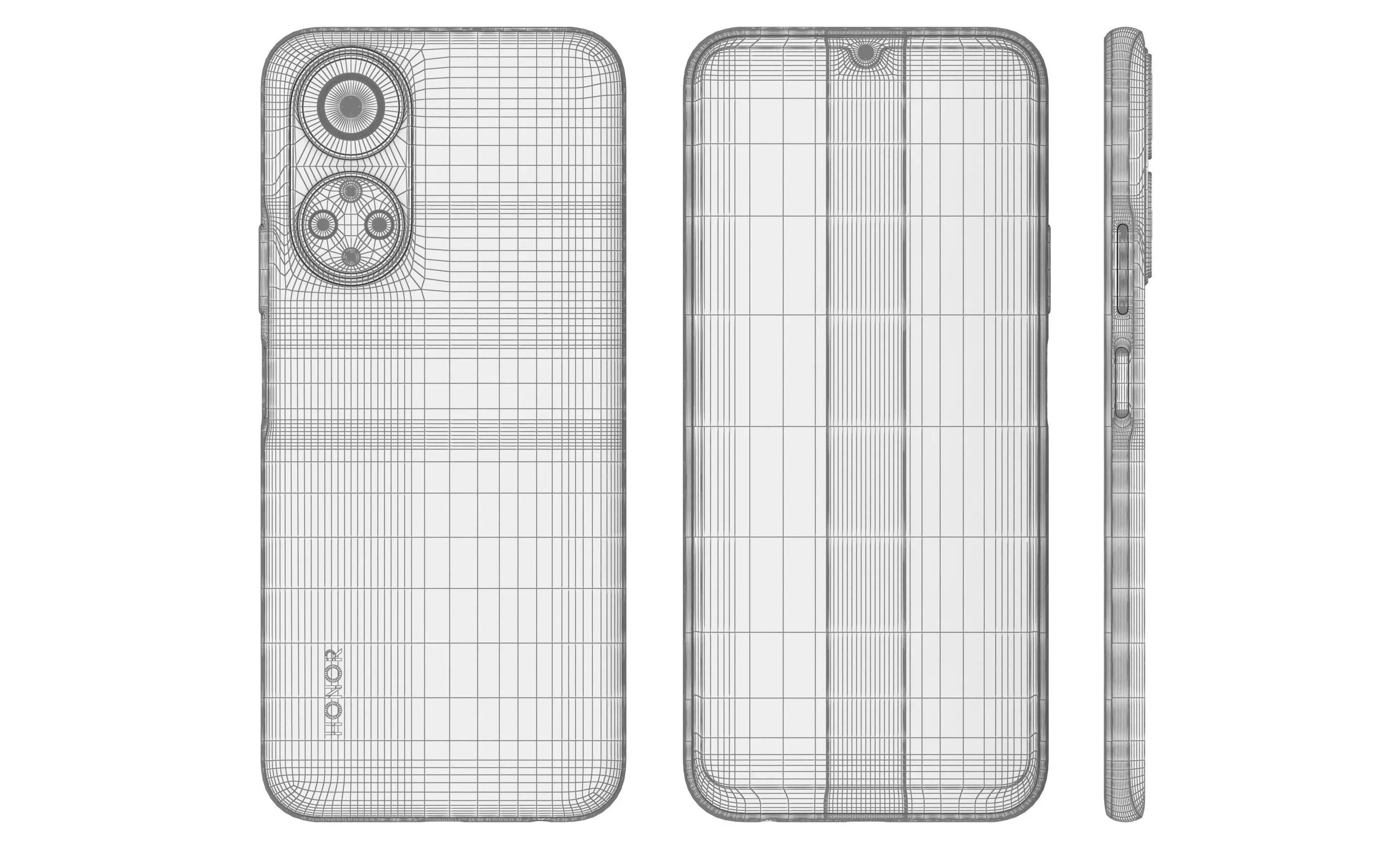 Honor X7 All Colors High Poly 3D model_24