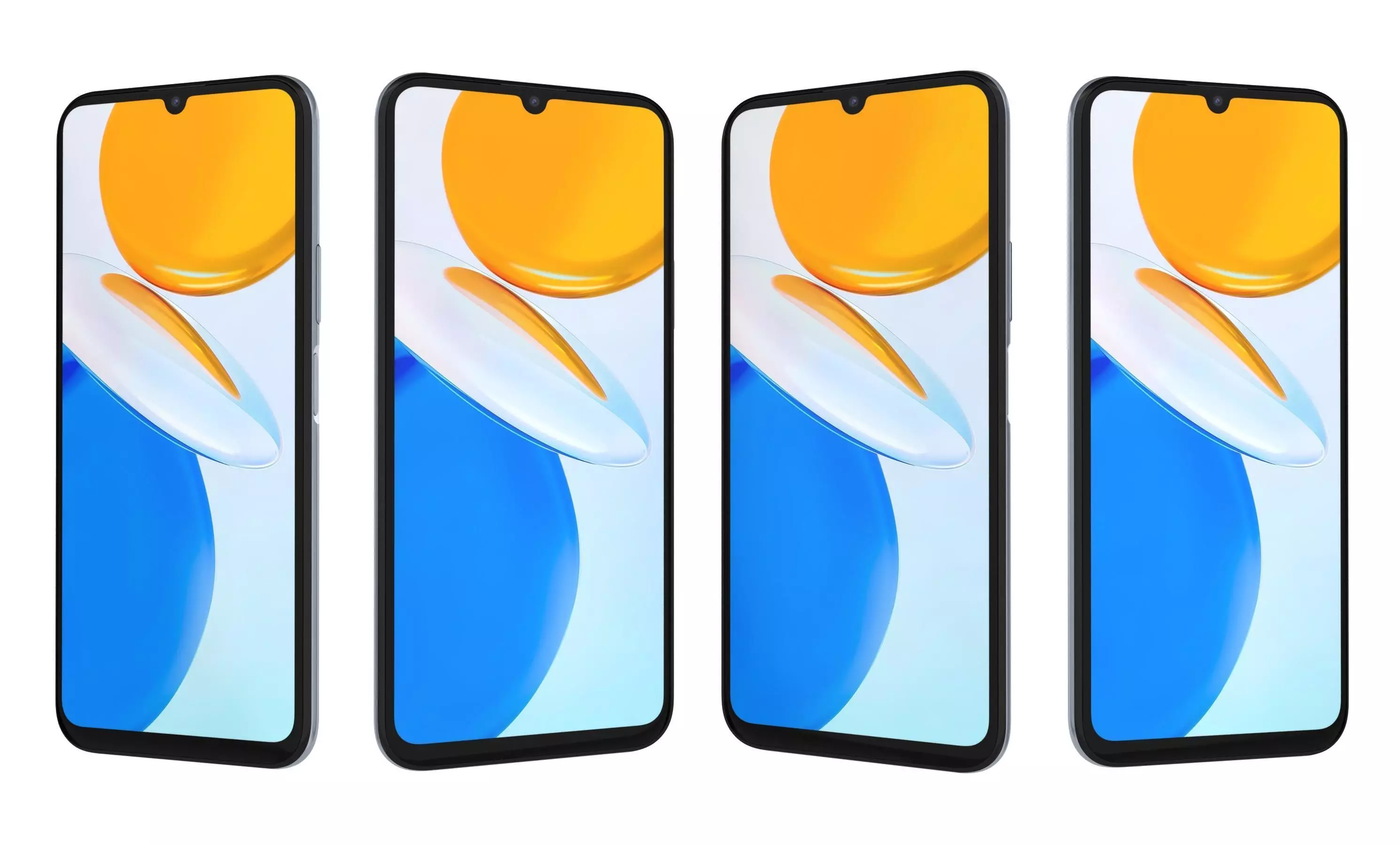 Honor X7 All Colors High Poly 3D model_10