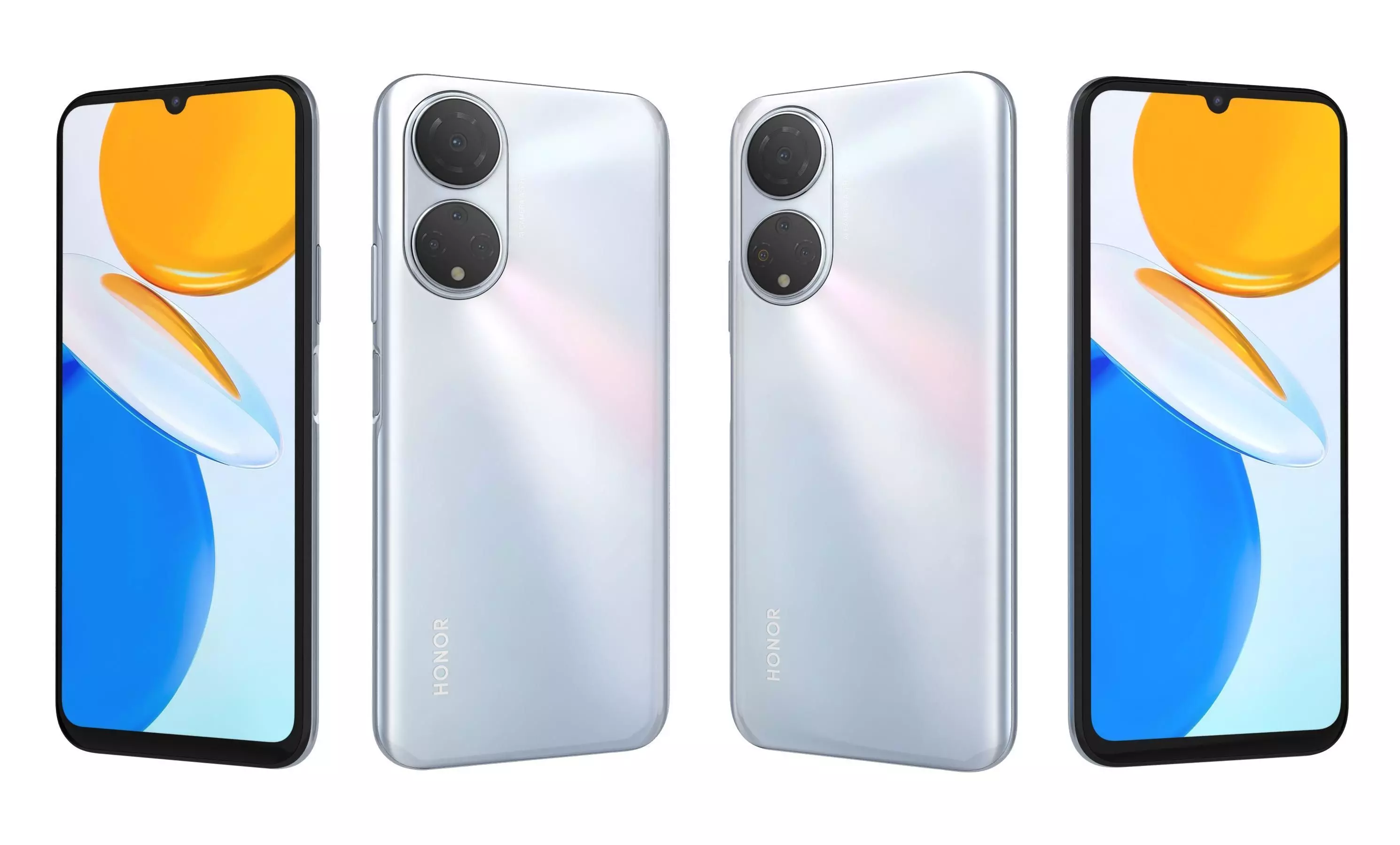 Honor X7 All Colors High Poly 3D model_7