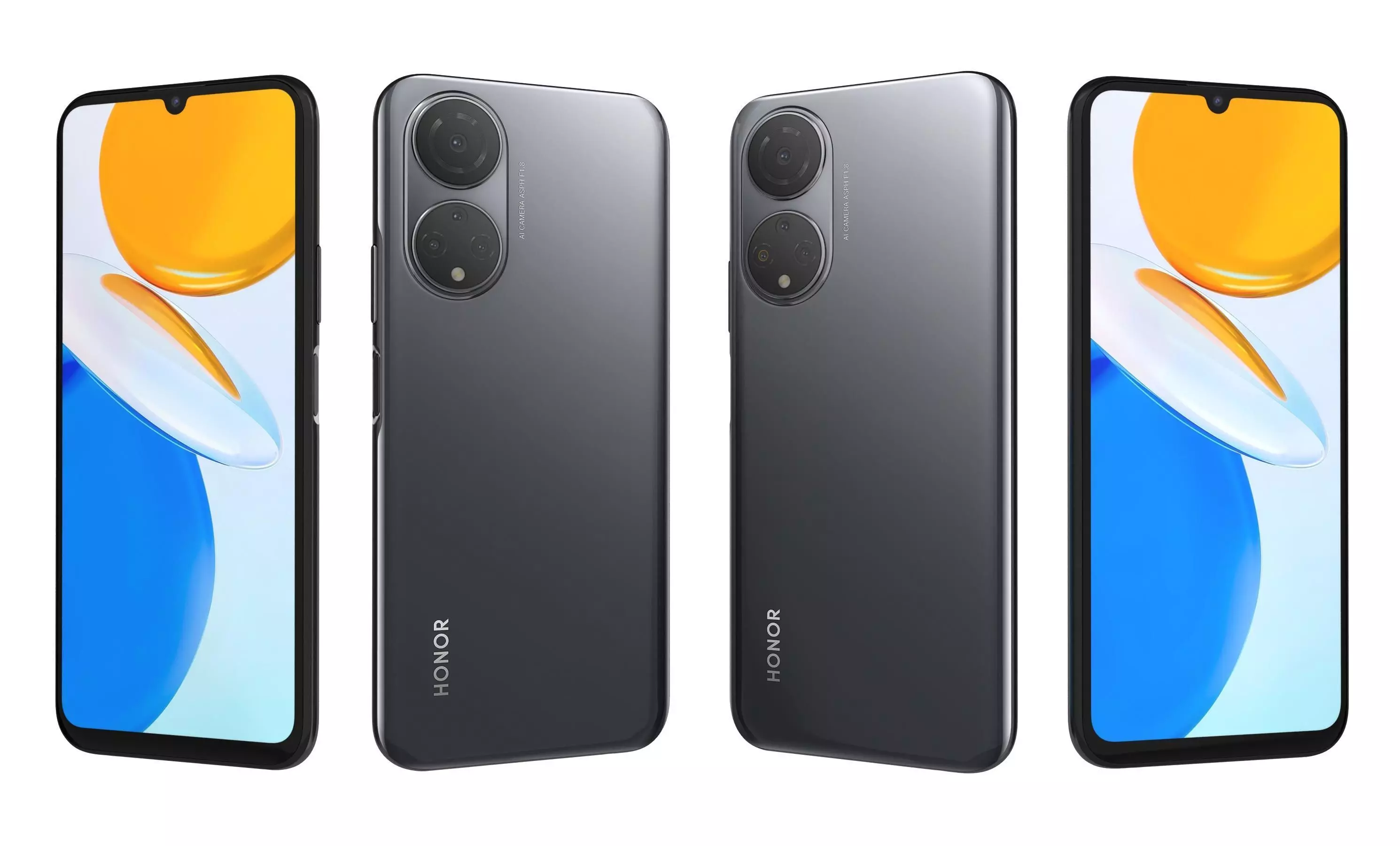 Honor X7 All Colors High Poly 3D model_18