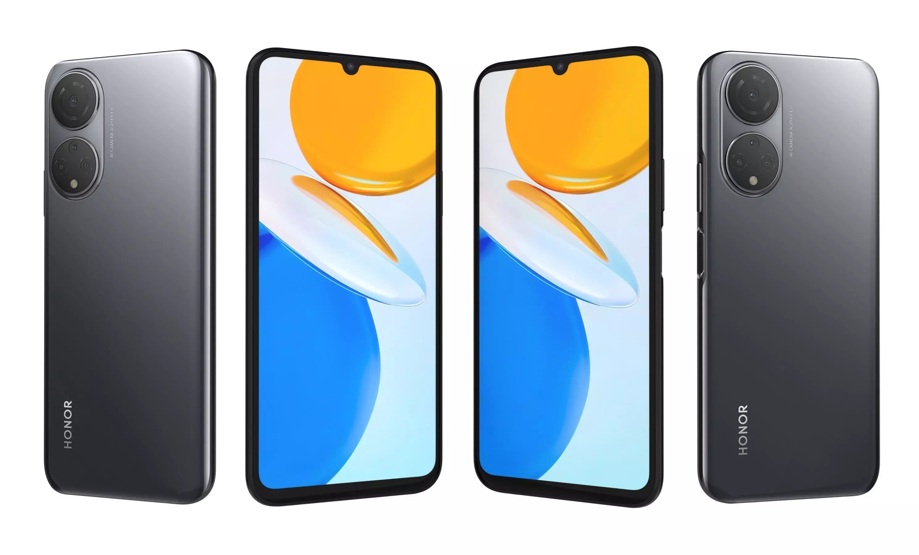 Honor X7 All Colors High Poly 3D model_20