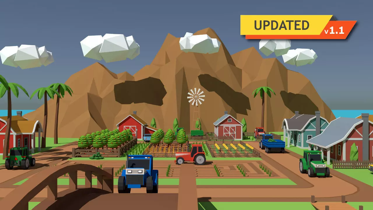 SimplePoly Farm - Low Poly Assets Low-poly 3D model