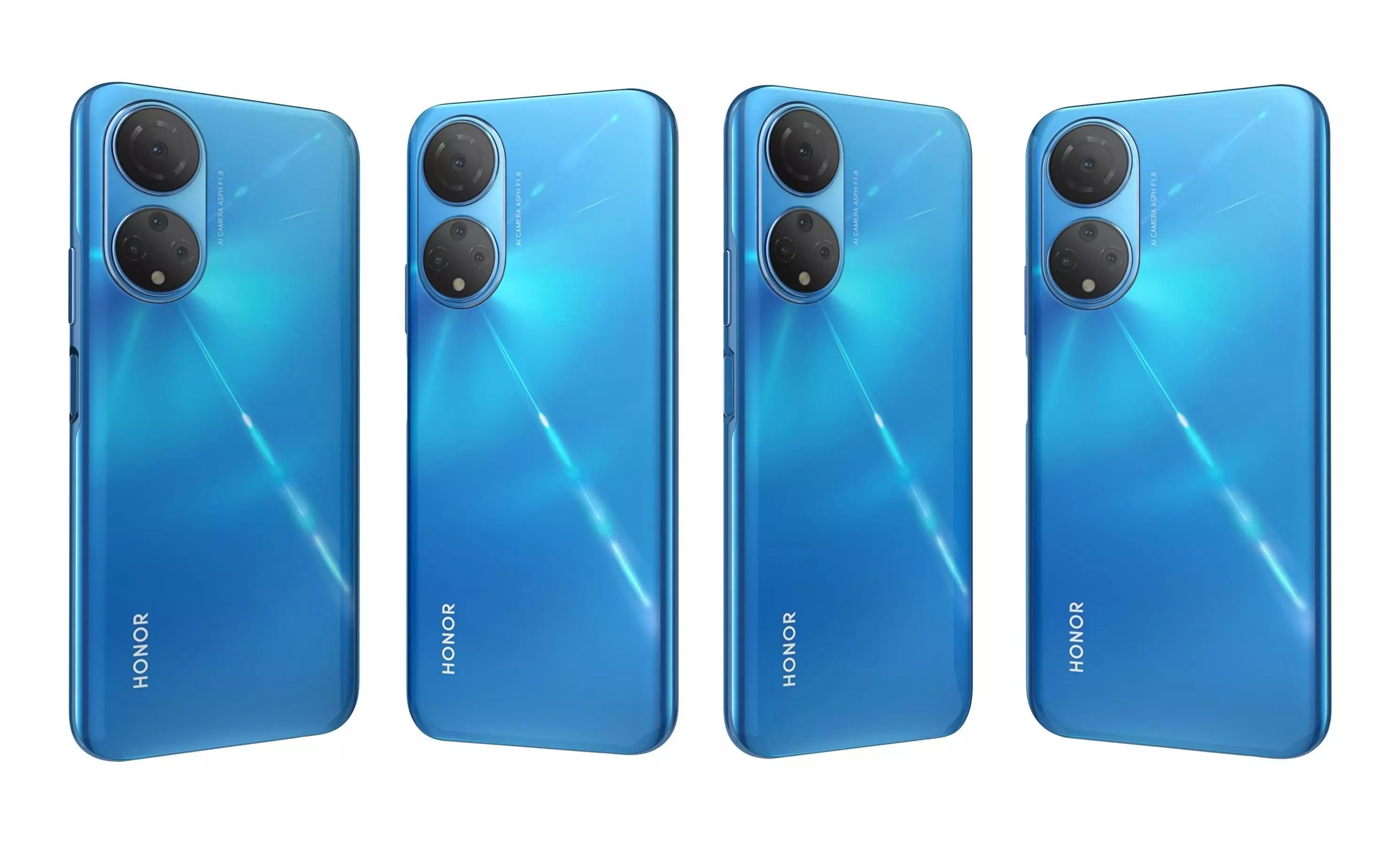 Honor X7 Blue High Poly 3D model_2