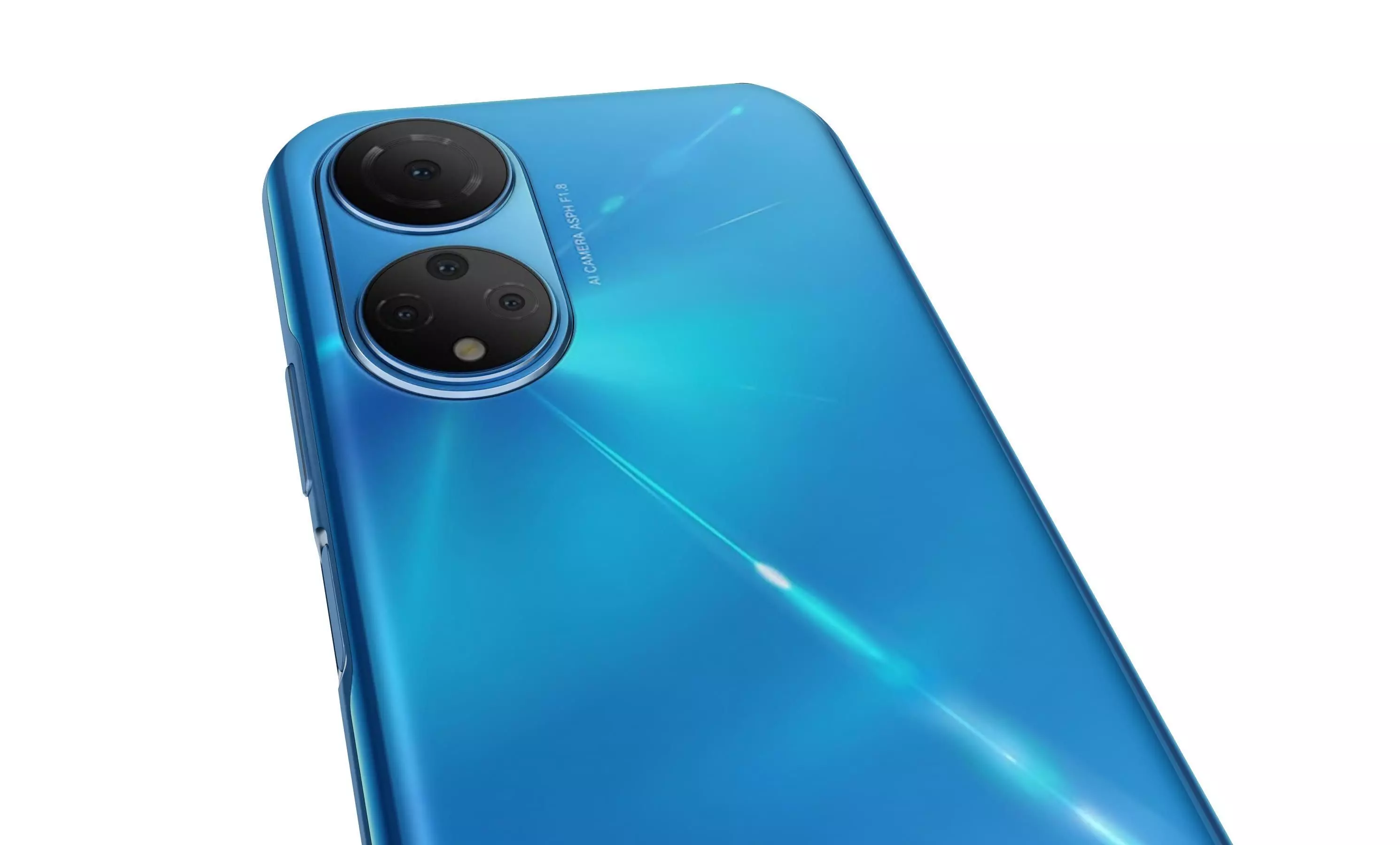 Honor X7 Blue High Poly 3D model_8