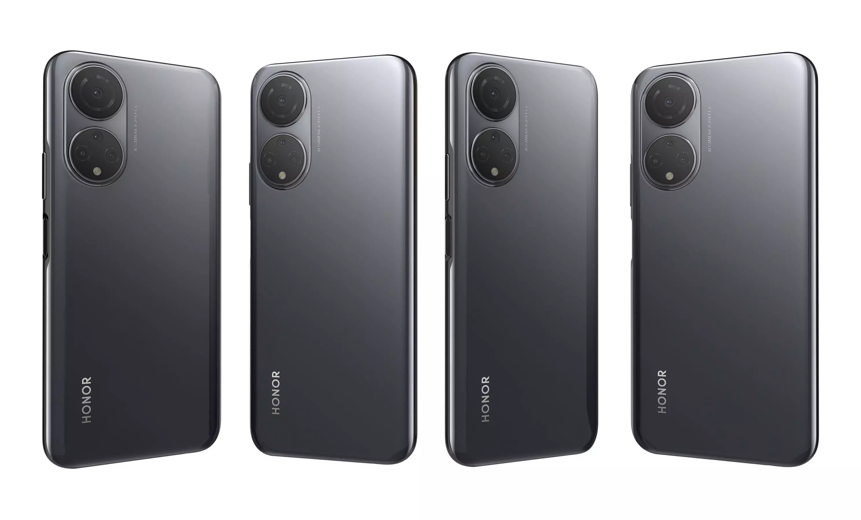 Honor X7 Black High Poly 3D model_24