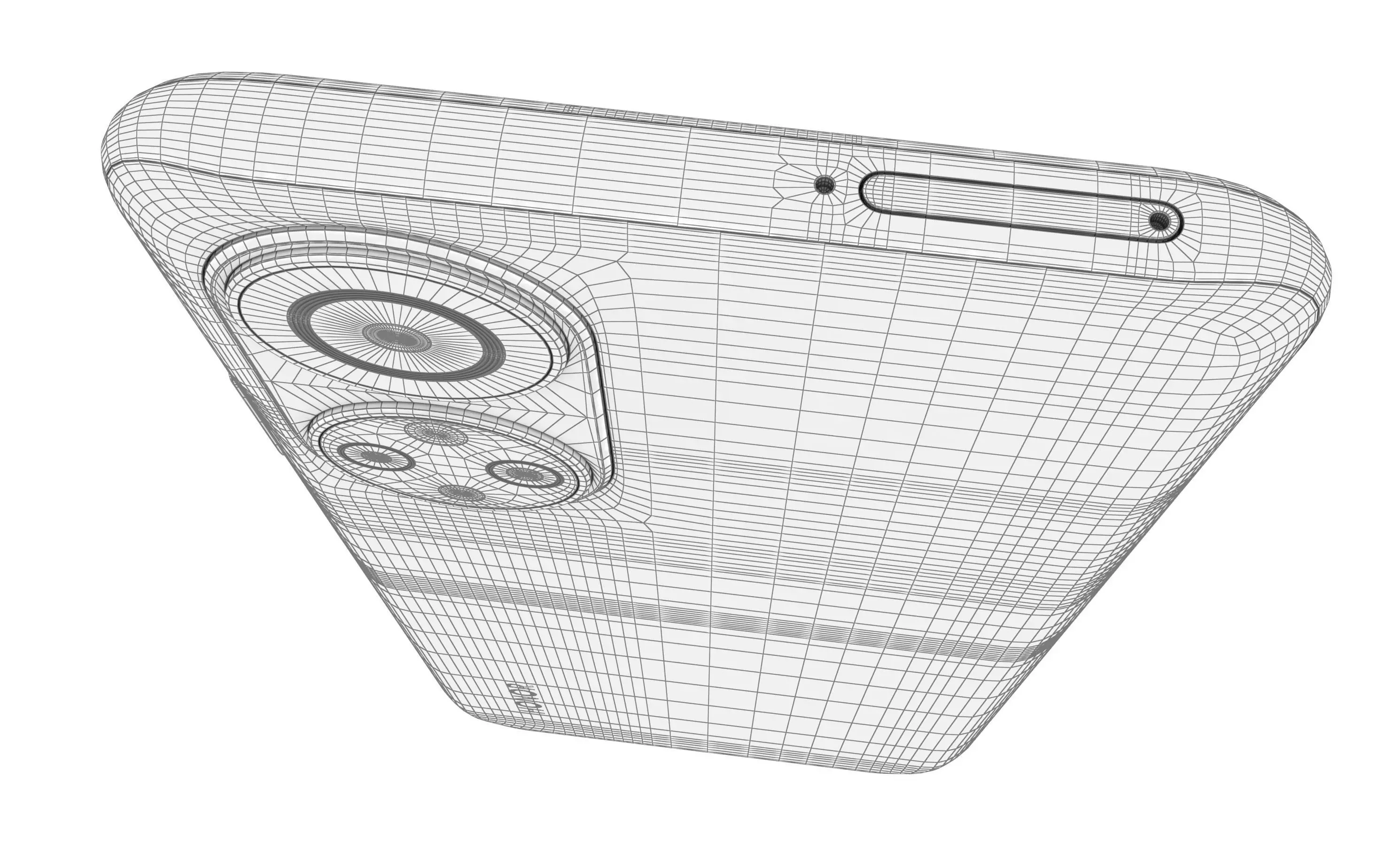 Honor X7 Black High Poly 3D model_14