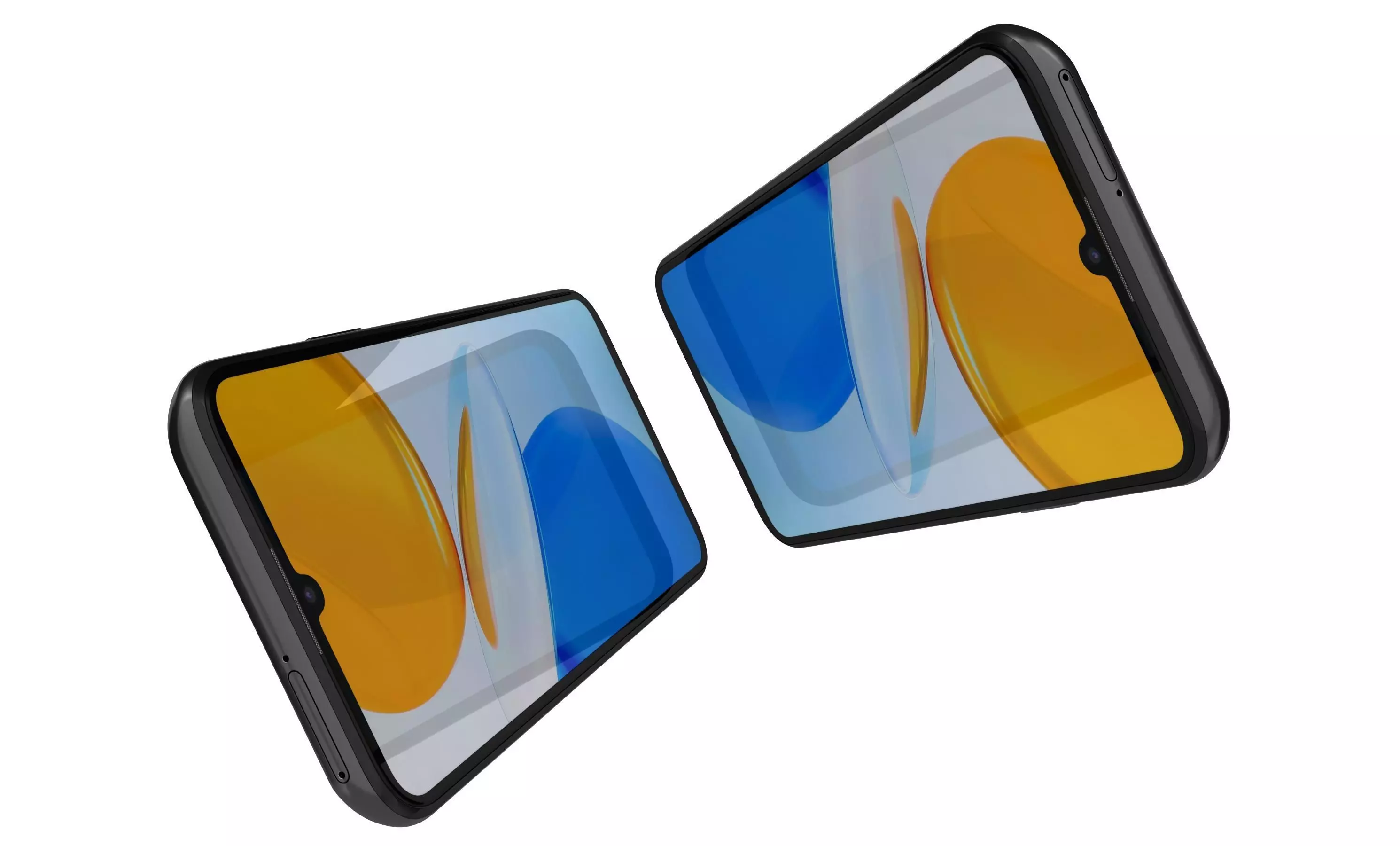 Honor X7 Black High Poly 3D model_3