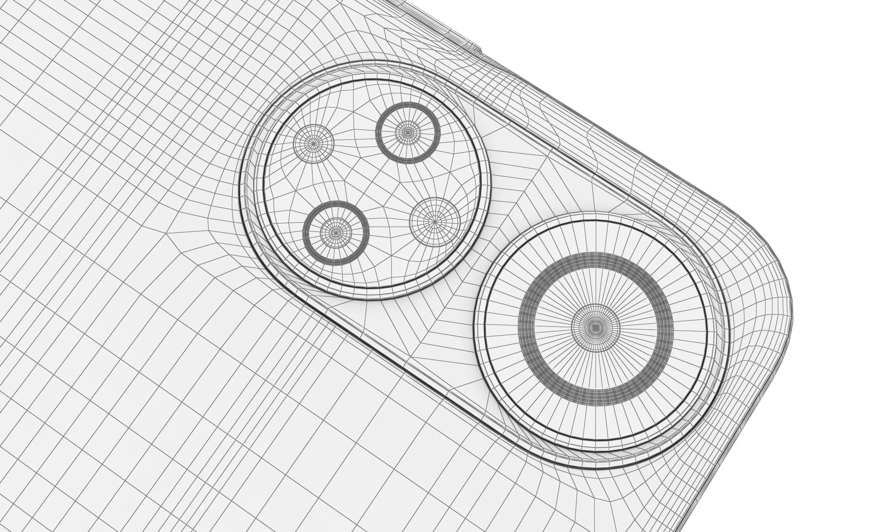 Honor X7 Black High Poly 3D model_20