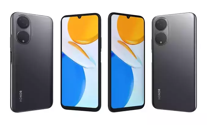 Honor X7 Black High Poly 