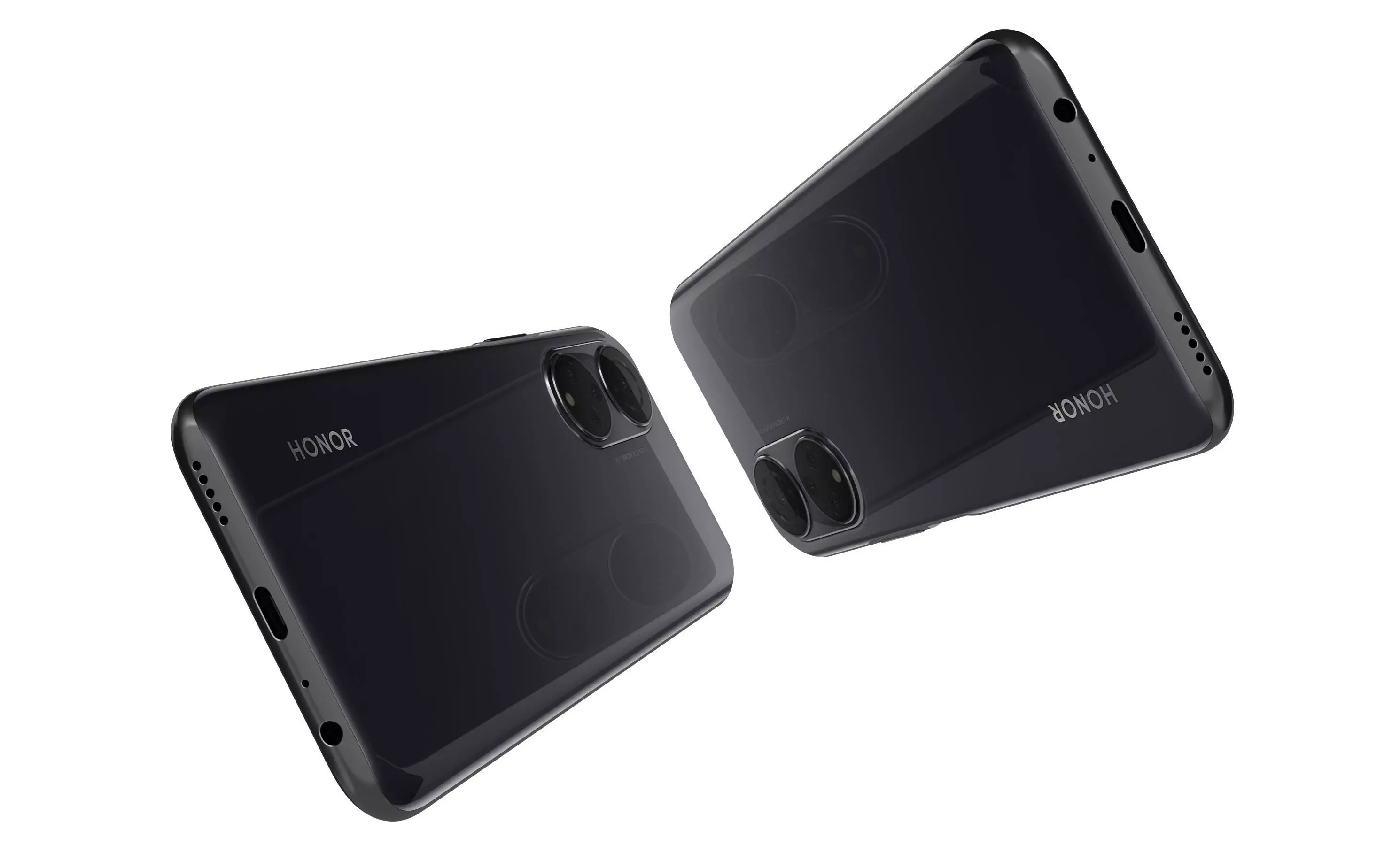 Honor X7 Black High Poly 3D model_4