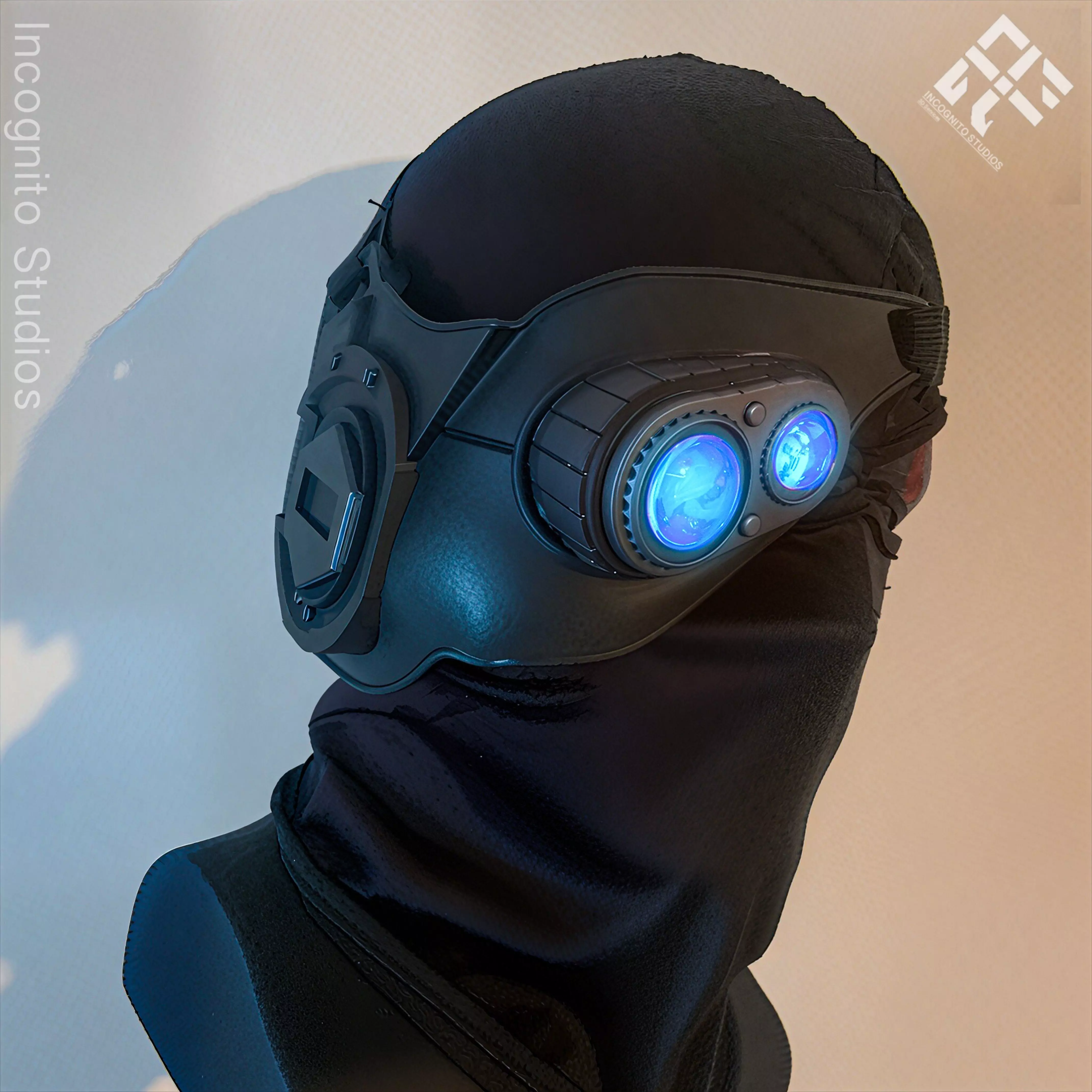 Kestrel Night Vision Goggles Cosplay Mask Accessory 3D print model_3