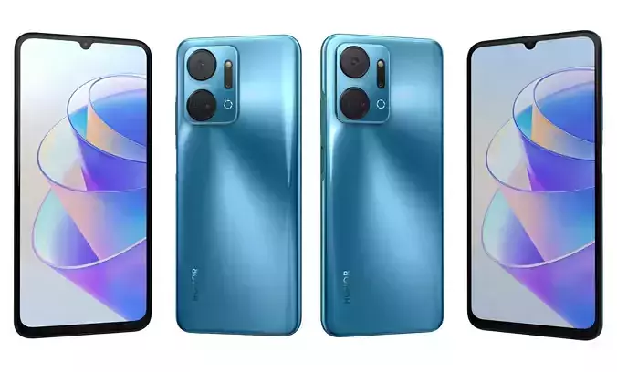 Honor X7A Blue High Poly 