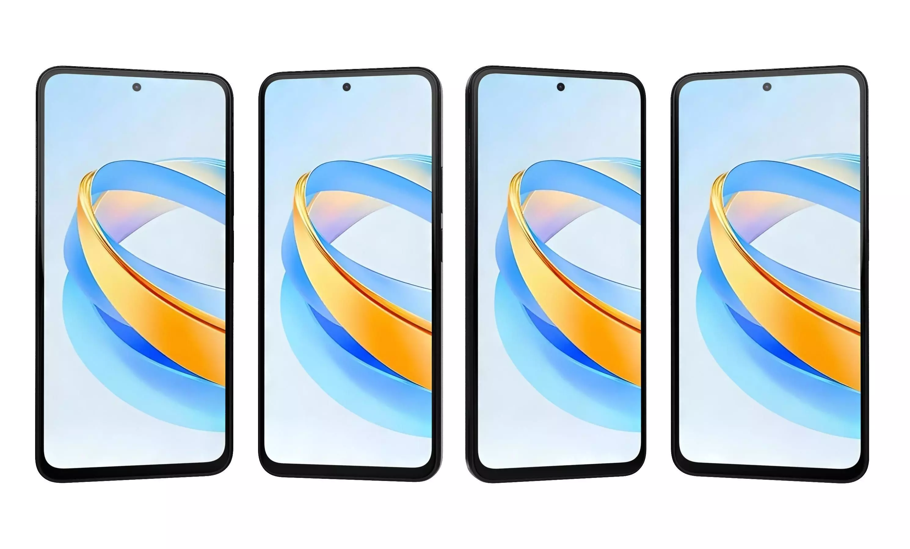 Honor X7B 5G Black High Poly 3D model_21