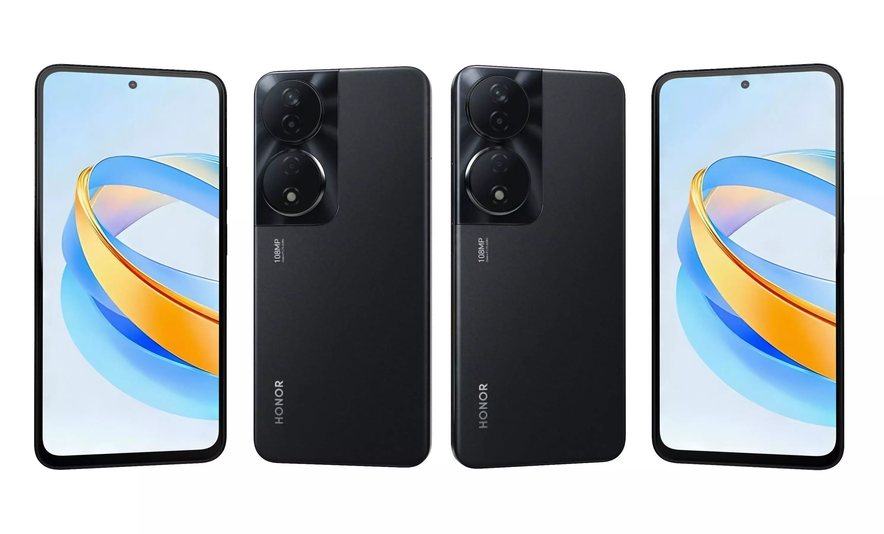 Honor X7B 5G Black High Poly 3D model_10